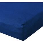 Cobaltblaue Bettwaren-Shop Spannbettlaken & Spannbetttücher aus Jersey trocknergeeignet 140x200 