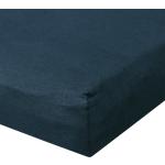 Marineblaue Bettwaren-Shop Spannbettlaken & Spannbetttücher aus Jersey trocknergeeignet 140x200 