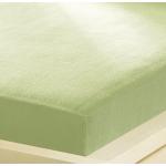 BETTWARENSHOP Spannbettlaken »Feinbiber wasserdicht«, (1 St), Bettlaken und Matratzenschutz in einem, grün, lindgrün
