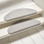 Hellgraue Bettwaren-Shop Stufenmatten & Stufenteppiche aus Kunststoff 2-teilig 