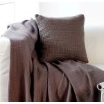 Anthrazitfarbene Bettwaren-Shop Tagesdecken & Bettüberwürfe aus Baumwolle 240x220 
