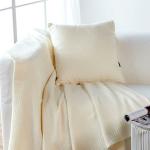 Beige Bettwaren-Shop Tagesdecken & Bettüberwürfe aus Baumwolle 240x220 