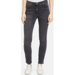 Braune Unifarbene Betty Barclay Slim Fit Jeans mit Reißverschluss aus Denim für Damen Größe XS 