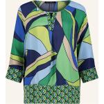 Blaue 3/4-ärmelige Betty Barclay Blusenshirts & Schlusen mit Cutwork aus Viskose für Damen Größe L 