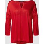 Rote Unifarbene 3/4-ärmelige Betty Barclay V-Ausschnitt Blusenshirts & Schlusen aus Viskose für Damen Größe L für den für den Frühling 