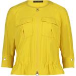Gelbe Unifarbene Betty Barclay Damenblazer mit Reißverschluss Größe L für den für den Herbst 