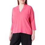 Pinke Betty Barclay V-Ausschnitt T-Shirts für Damen Größe L 