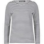 Reduzierte Dunkelblaue Langärmelige Betty Barclay U-Boot-Ausschnitt T-Shirts aus Jersey für Damen Größe L 