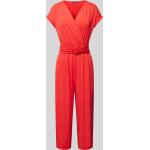 Rote Betty Barclay V-Ausschnitt Damenjumpsuits & Damenoveralls aus Polyester Größe L 