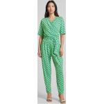 Grüne Elegante Halblangärmelige Betty Barclay V-Ausschnitt Damenjumpsuits & Damenoveralls aus Polyester Größe M 