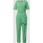 Grüne Elegante Halblangärmelige Betty Barclay V-Ausschnitt Damenjumpsuits & Damenoveralls aus Polyester Größe M 
