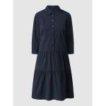 Reduzierte Marineblaue 3/4-ärmelige Betty Barclay Taillierte Kleider aus Baumwollmischung für Damen Größe S 