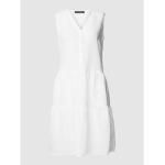 Reduzierte Weiße Betty Barclay Midi V-Ausschnitt Midikleider & knielange Kleider aus Leinen für Damen Größe M 