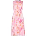 Pinke Blumenmuster Ärmellose Betty Barclay Midi Sommerkleider aus Polyester für Damen Größe 3 XL für den für den Sommer 
