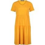 Reduzierte Orange Kurzärmelige Betty Barclay Mini V-Ausschnitt Minikleider & kurze Kleider aus Jersey für Damen Größe XL 