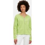 Grüne Betty Barclay Damencardigans mit Reißverschluss aus Baumwolle Übergrößen 