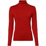 Rote Unifarbene Langärmelige Betty Barclay Rollkragen Strickpullover aus Polyamid Handwäsche für Damen Größe M für den für den Herbst 