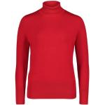 Reduzierte Rote Unifarbene Langärmelige Betty Barclay Rollkragen Strickpullover aus Polyamid für Damen 