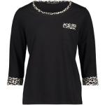 Reduzierte Schwarze Unifarbene 3/4-ärmelige Betty Barclay U-Boot-Ausschnitt T-Shirts aus Jersey für Damen 