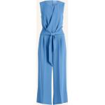 Hellblaue Ärmellose BETTY & CO Bundfaltenhosen mit Reißverschluss aus Polyester für Damen Größe L 