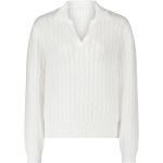 Reduzierte Weiße Langärmelige BETTY & CO White Langarm-Poloshirts für Damen Größe 3 XL 