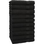 Schwarze Betz Handtücher aus Baumwolle trocknergeeignet 50x100 10-teilig 