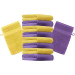 Gelbe Betz Waschhandschuhe aus Baumwolle maschinenwaschbar 16x21 10-teilig 