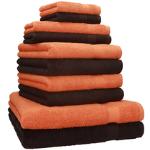 Dunkelbraune Betz Handtücher Sets aus Baumwolle 30x50 10-teilig 