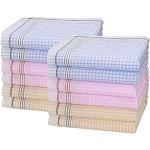 Elegante Stofftaschentücher aus Baumwolle maschinenwaschbar für Damen 12-teilig 