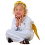 Goldene Ärmellose Betzold Engelskostüme aus Polyester für Kinder 
