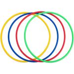 Betzold Sport Gymnastik-Reifen mit Rundprofil, 4 Stück, Farbe: bunt, Setgröße: 4 Stück, Durchmesser: 60 cm
