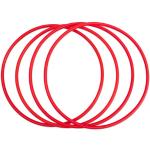 Betzold Sport Gymnastik-Reifen mit Rundprofil, 4 Stück, Farbe: rot, Setgröße: 4 Stück, Durchmesser: 60 cm