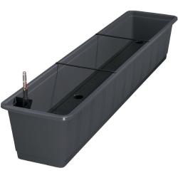 Geli Bewässerungskasten Aqua Gr. 100 cm anthrazit - schwarz Kunststoff 929838