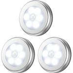 Reduzierte Silberne LED Außenstrahler batteriebetrieben 3-teilig 