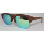 BEWELL Holz Sonnenbrille Brille Walnuss mit Etui verspiegelt polarisiert CE