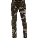 Braune Camouflage Bezlit Kinderjeans mit Nieten ohne Verschluss aus Baumwolle für Mädchen Größe 110 