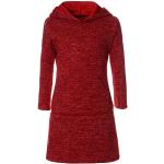 BEZLIT Mädchen Pullover Kleid Long Tunika Langarm Kapuze 21579 Rot Größe 152