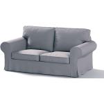 Schwarze Dekoria Sofabezüge 2 Sitzer aus Baumwolle maschinenwaschbar 
