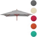 Hellgraue Moderne Mendler Rechteckige Sonnenschirm mit UV-Schutz aus Textil 