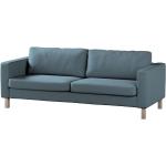 Blaue Dekoria Sofabezüge 3 Sitzer aus Textil maschinenwaschbar 