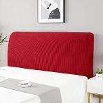 Bezug für Kopfteil und Bett, für Doppelbett, elastisch, mit Gummizug, mit Deckel, für Kopfteil, 150 - 170 cm, Rot