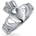 Silberne Bling Jewelry Edelstahlringe aus Edelstahl für Herren zum Valentinstag 
