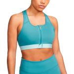 Reduzierte Blaue Nike Swoosh BHs gepolstert für mittleren Halt für Damen Größe S 