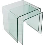 Reduzierte BHP Beistelltische Glas aus Glas Breite 0-50cm, Höhe 0-50cm, Tiefe 0-50cm 2-teilig 