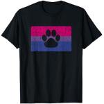 Bi Furry Pride Fandom Paw Flagge Shirt