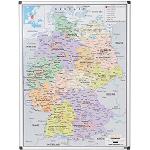 Bi-Office MAP0101002 Deutschlandkarte, laminiert oder magnetisch