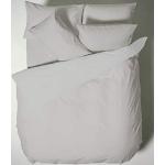 Bianca Plain Dyed Percale Bettwäsche für 150 cm breite Betten, 100% Baumwolle, silberfarben, 240x280+2(50x85), 3