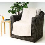 Weiße Moderne Sofaüberwürfe & Sofaschoner aus Baumwolle maschinenwaschbar 