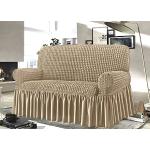 Reduzierte Beige Moderne Sofabezüge 2 Sitzer aus Stoff maschinenwaschbar 