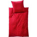 Rote Casatex Biberbettwäsche aus Baumwolle 135x200 2-teilig 
